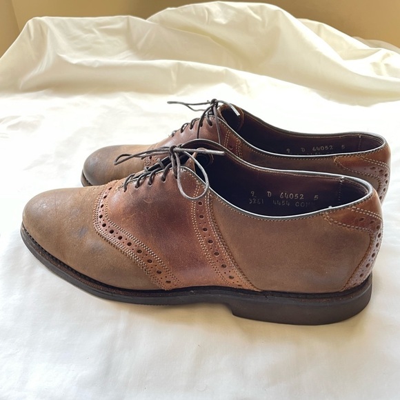 Allen Edmonds Greenwood Leather Lace Uo Derby Shoe in Brown Size 9 - Picture 6 of 10